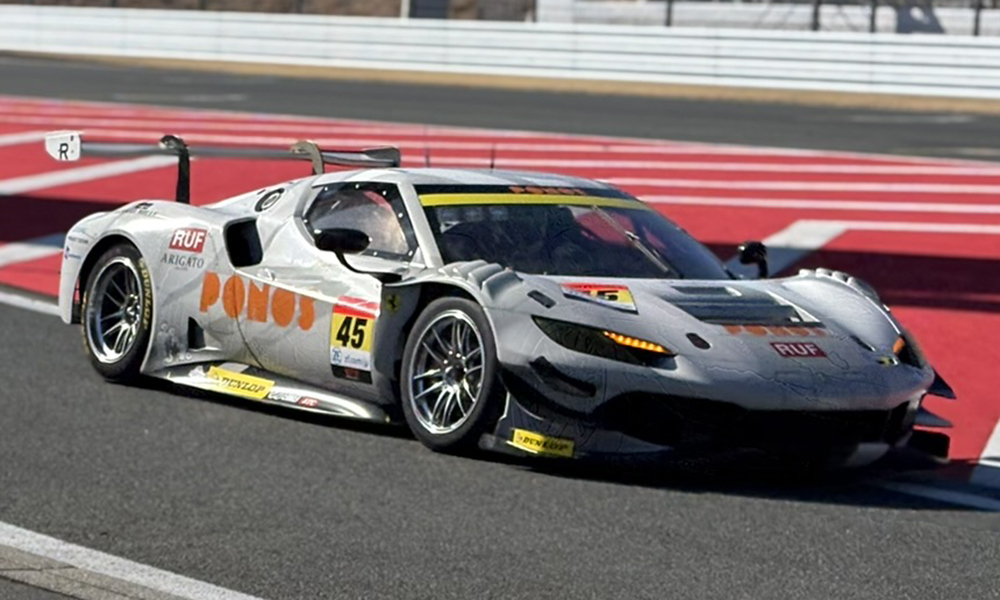 PONOS Ferrari Makes First Outing on Dunlop Tires