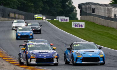 The Toyota GR Cup Round 9 - R1 in Plymouth, Wisconsin on Sunday, Aug. 30, 2026. Race, Round 9 - R1 98, Max Schweid, RVA Graphics Motorsports by Speed Syndicate, Toyota GR86, Segra, 78, Ethan Ayars, BSI Racing, HR Tactical Photo by — JA