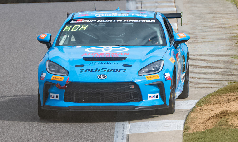 The Toyota GR Cup in Birmingham, Alabama on Friday, Sept. 25, 2026. Practice, Practice - P2 15, Spike Kohlbecker, TechSport Racing, Toyota GR86, Ackerman Toyota Photo by — James Armas/ TRD