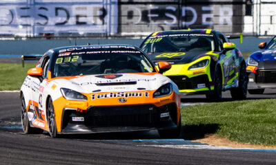 The Toyota GR Cup in Indianapolis, Indiana on Thursday, Oct. 8, 2026. Practice, Practice - P1 42, Parker DeLong, TechSport Racing, Toyota GR86, Soundgear Photo by — James Armas/ TRD