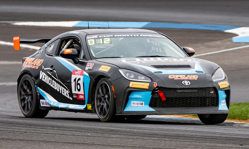 The Toyota GR Cup in Indianapolis, Indiana on Saturday, Oct. 10, 2026. Race, Round 13 - R1 16, Niko Colby, Copeland Motorsports, Toyota GR86 Photo by — James Armas/ TRD