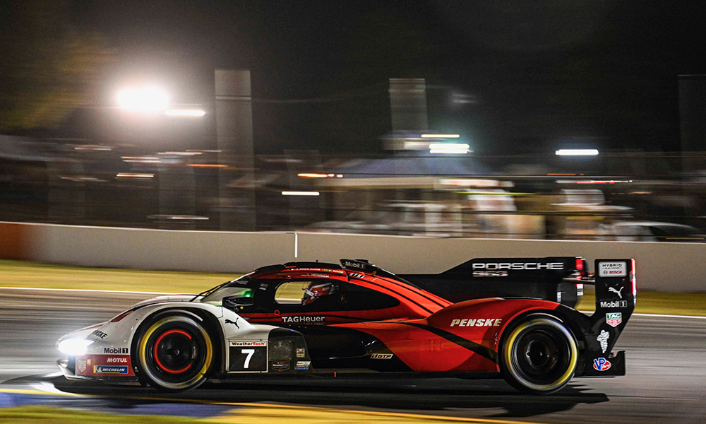 Heinrich Quickest in Night Practice at Road Atlanta